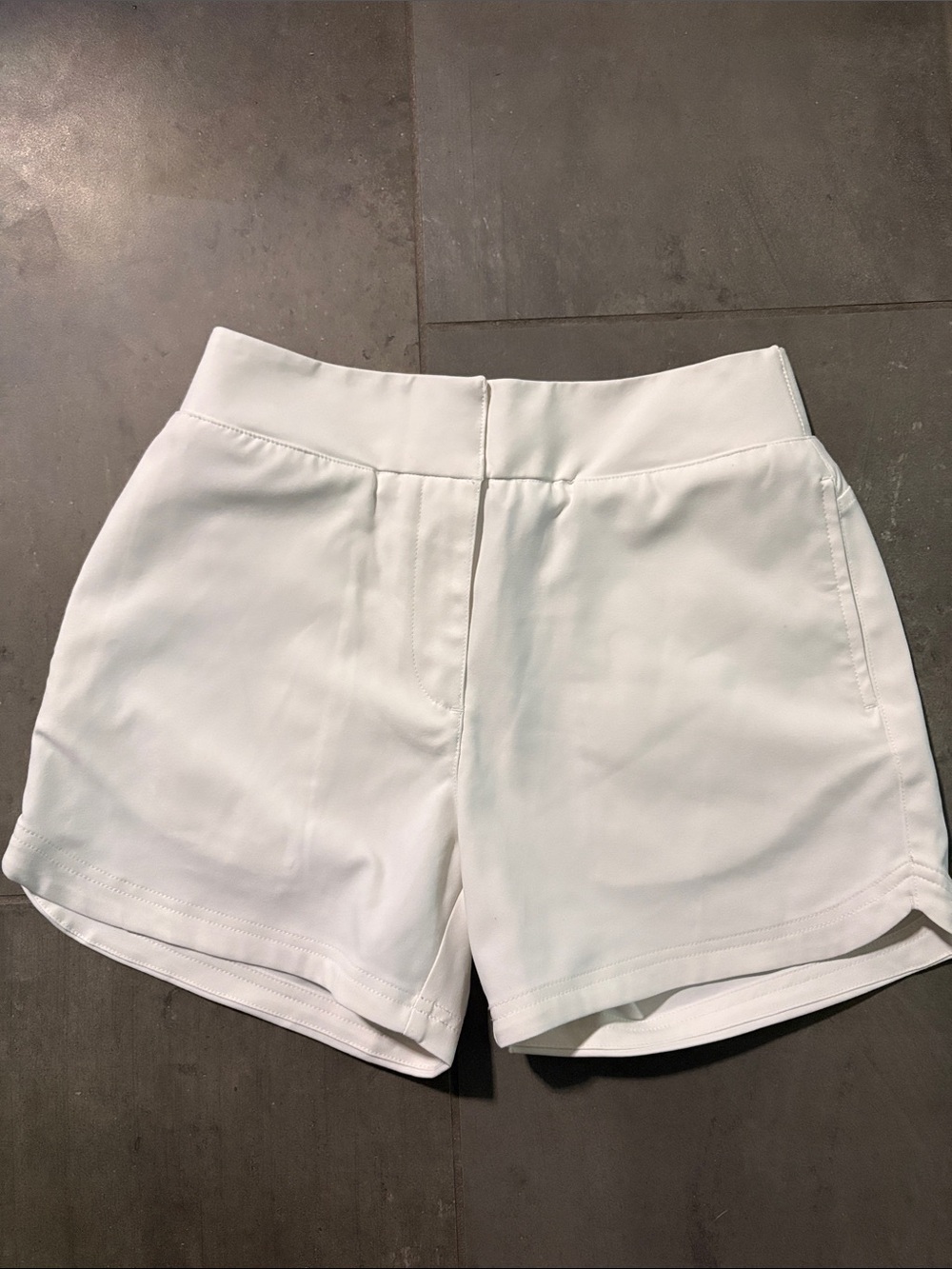 Puma White High-Rise Athletic Shorts for Women